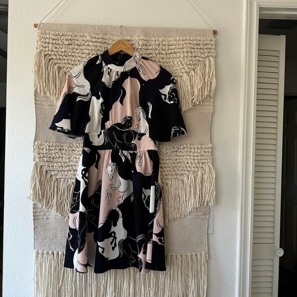 Kate Spade Stallions Crepe Dress - Picture 1 of 7